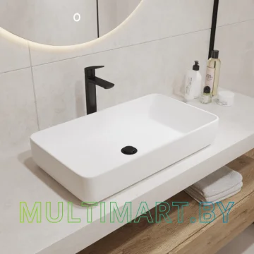 Умывальник Lauter 21487-60 (клапан 21190B + сифон 21635B, черный матовый) картинка 4